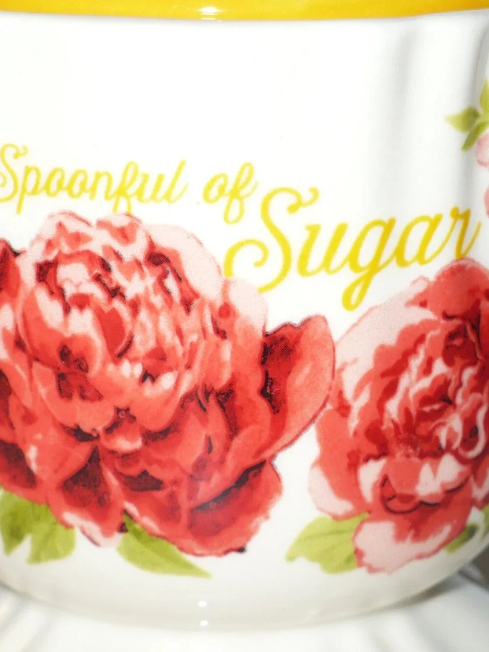 Pioneer Woman Sugar Bowl Stoneware Blossom Jubilee Floral 